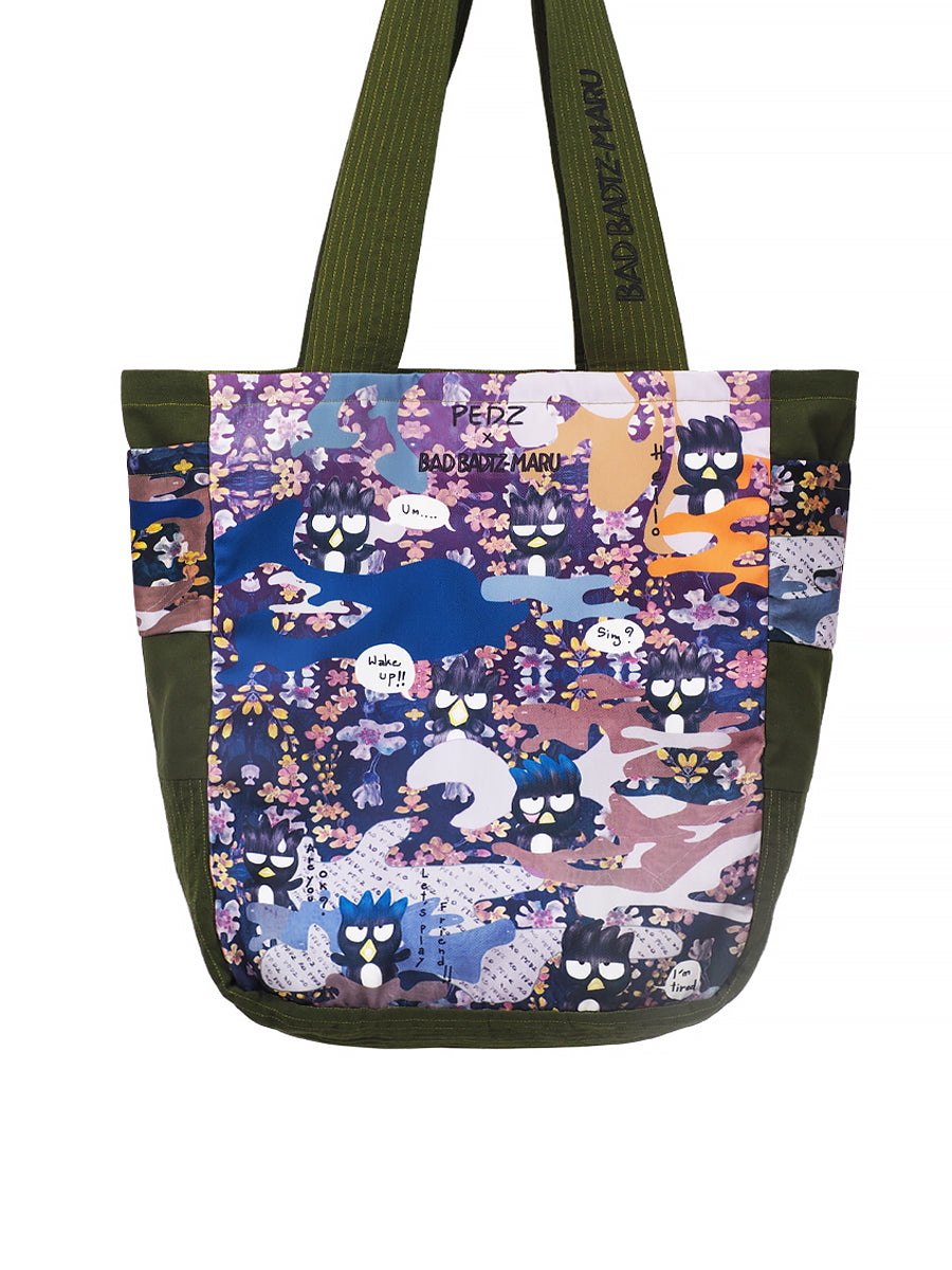 PEDZ X BADTZ CAMOUFLAGE TOTE BAG