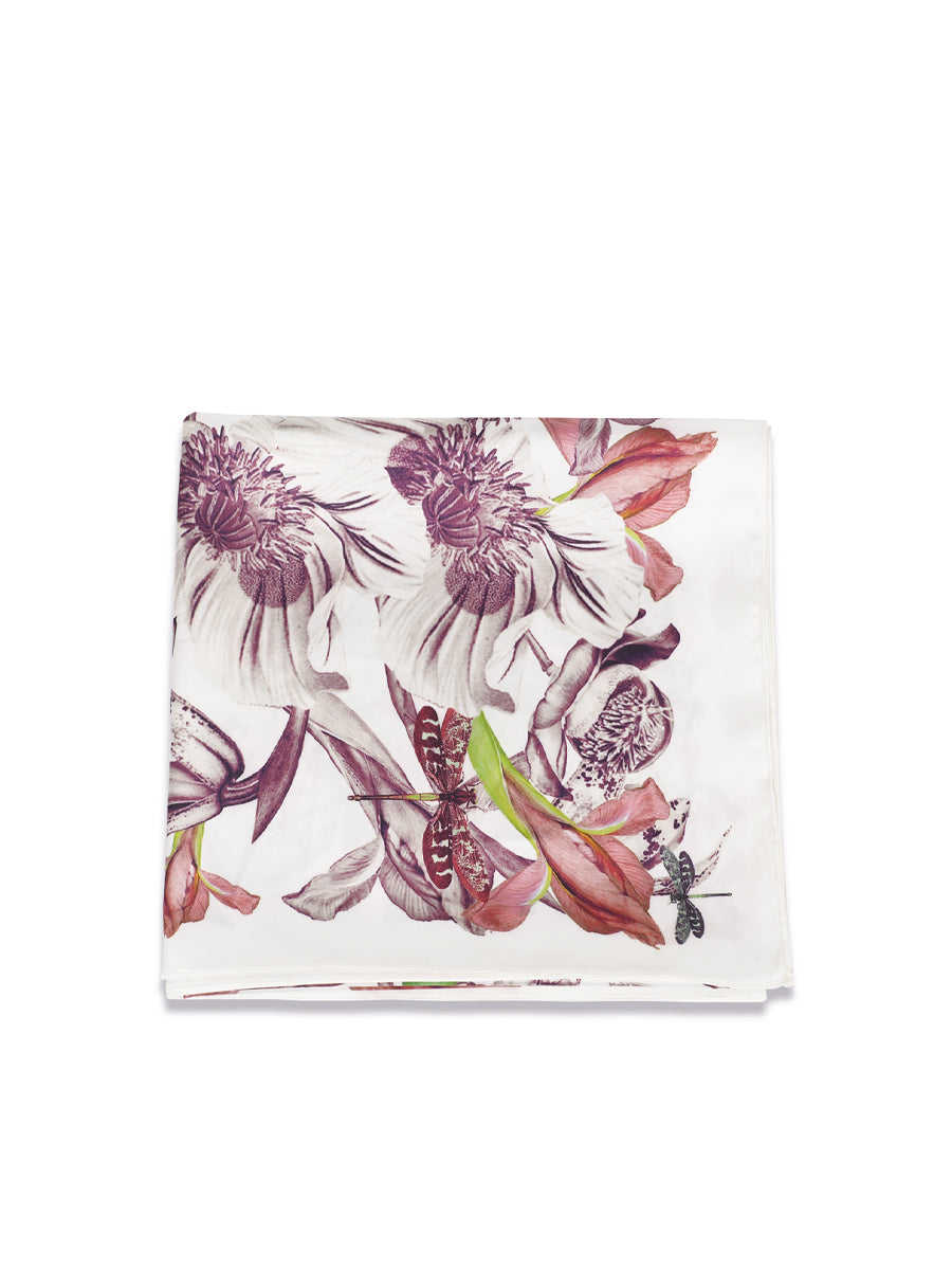 White Secret Garden Scarf