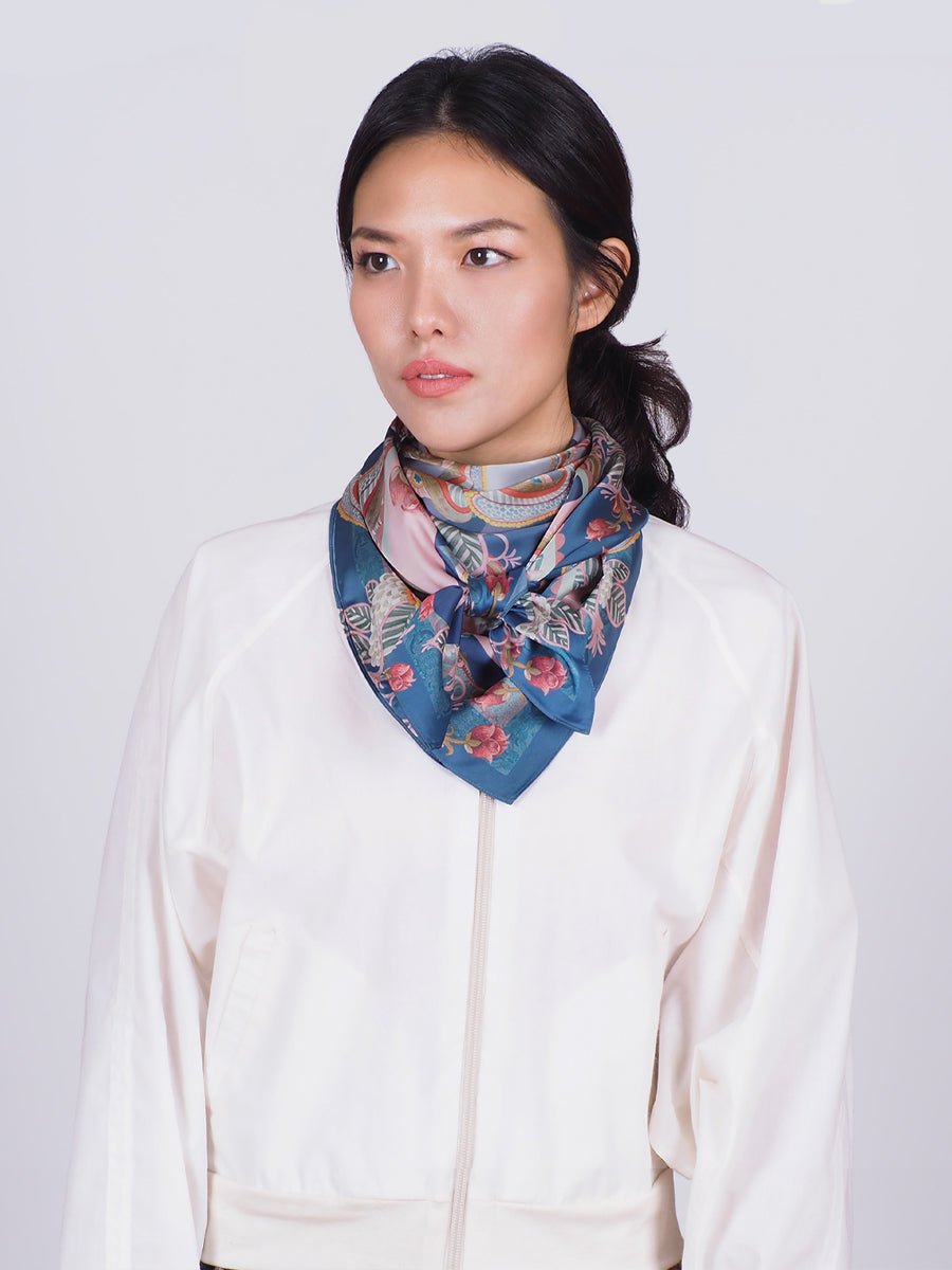 Blue Baimai Scarf