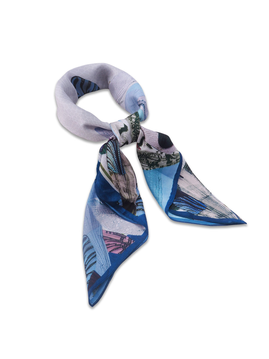 Blue Dragonfly Wings Scarf