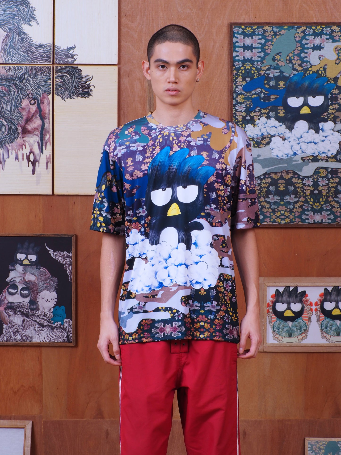 BADTZ-MARU CAMOUFLAGE T-SHIRT