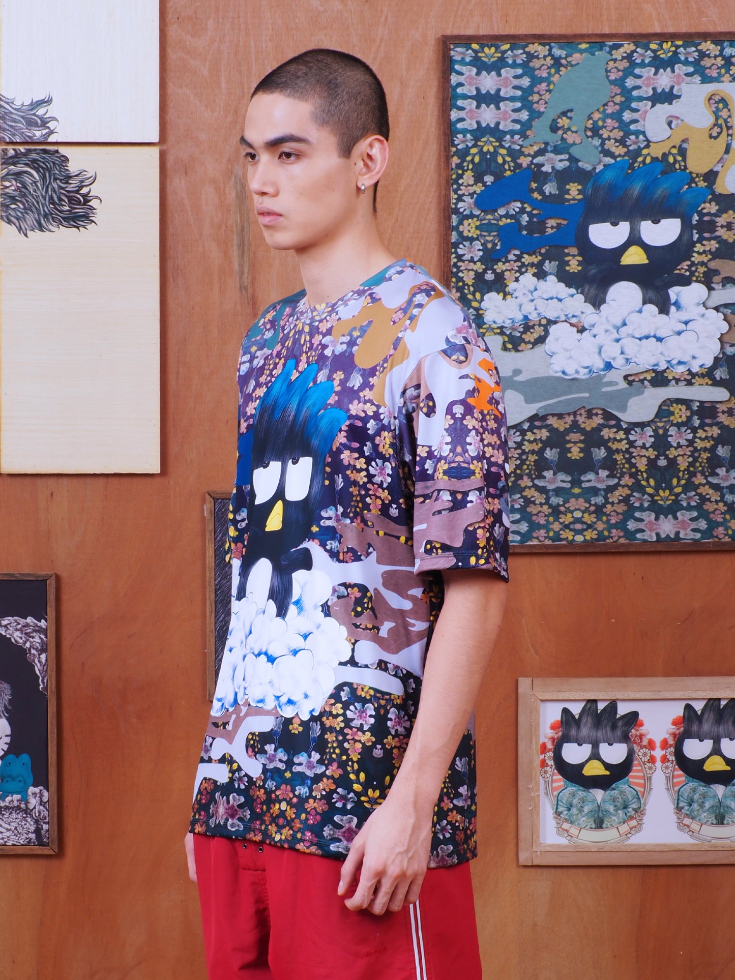 BADTZ-MARU CAMOUFLAGE T-SHIRT