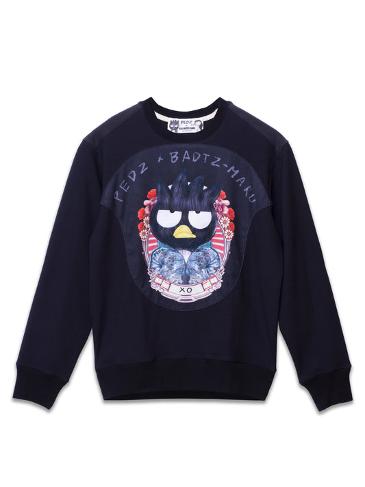 PEDZ X BADTZ-MARU BLACK SWEATSHIRT