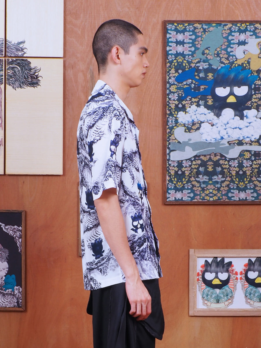 เสื้อเชิ๊ตฮาวายพิมพ์ลาย XO MOUNT