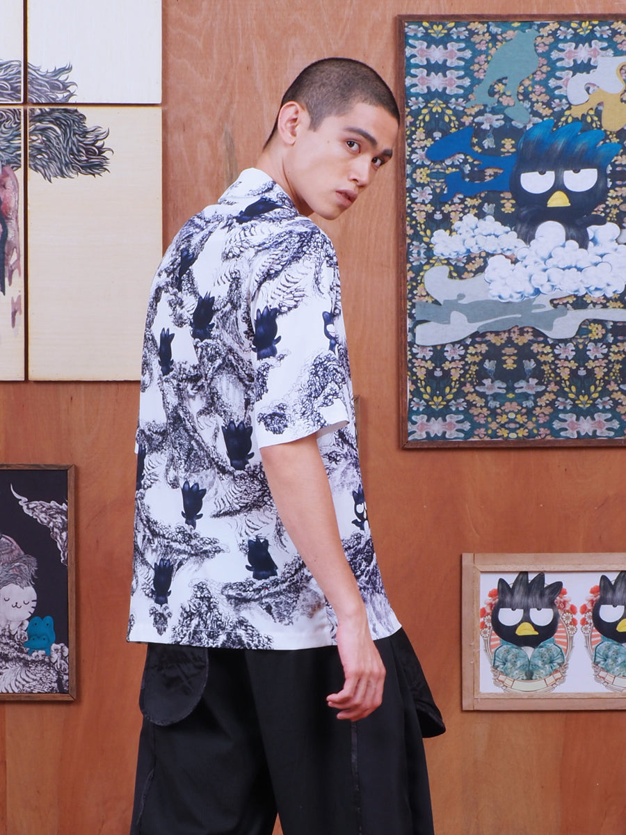 เสื้อเชิ๊ตฮาวายพิมพ์ลาย XO MOUNT