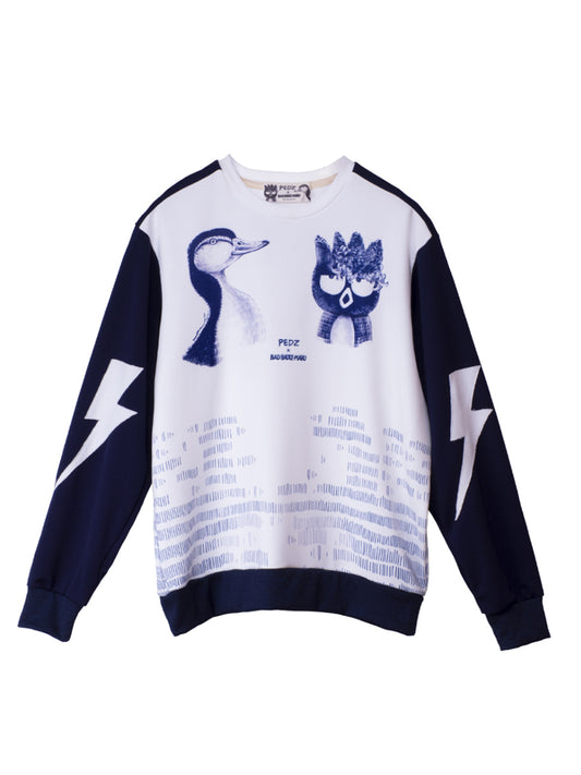 PEDZ x BADTZ MARU NAVY STORM SWEATSHIRT