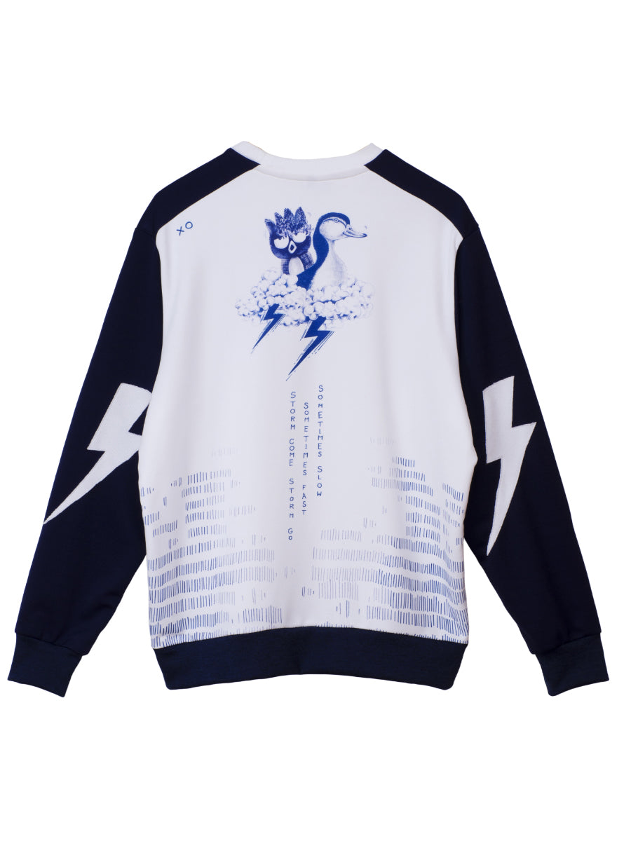 เสื้อสเวตเชิ๊ต PEDZ x BADTZ MARU สีกรมท่า