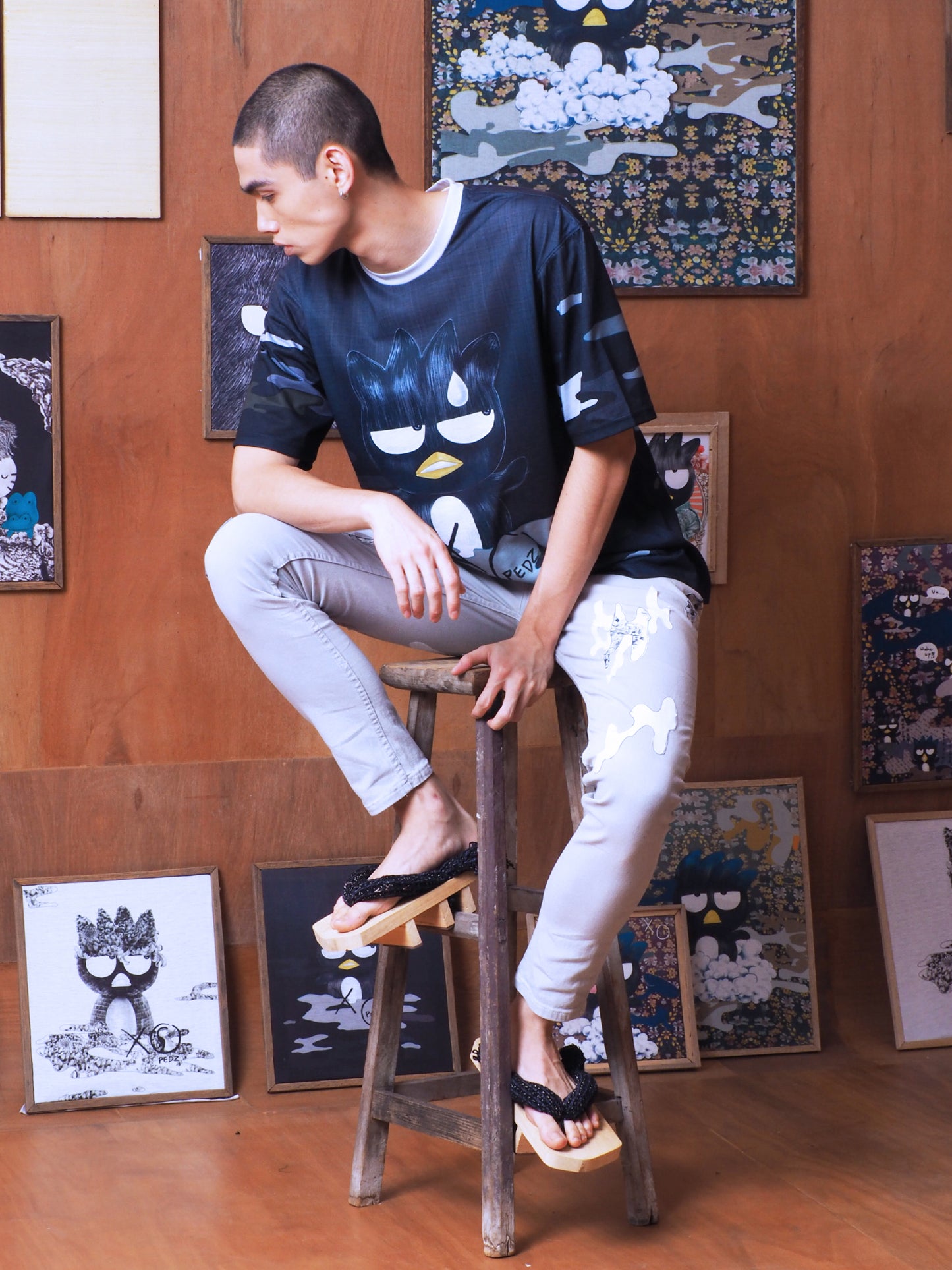 เสื้อยืด XO สีดำ