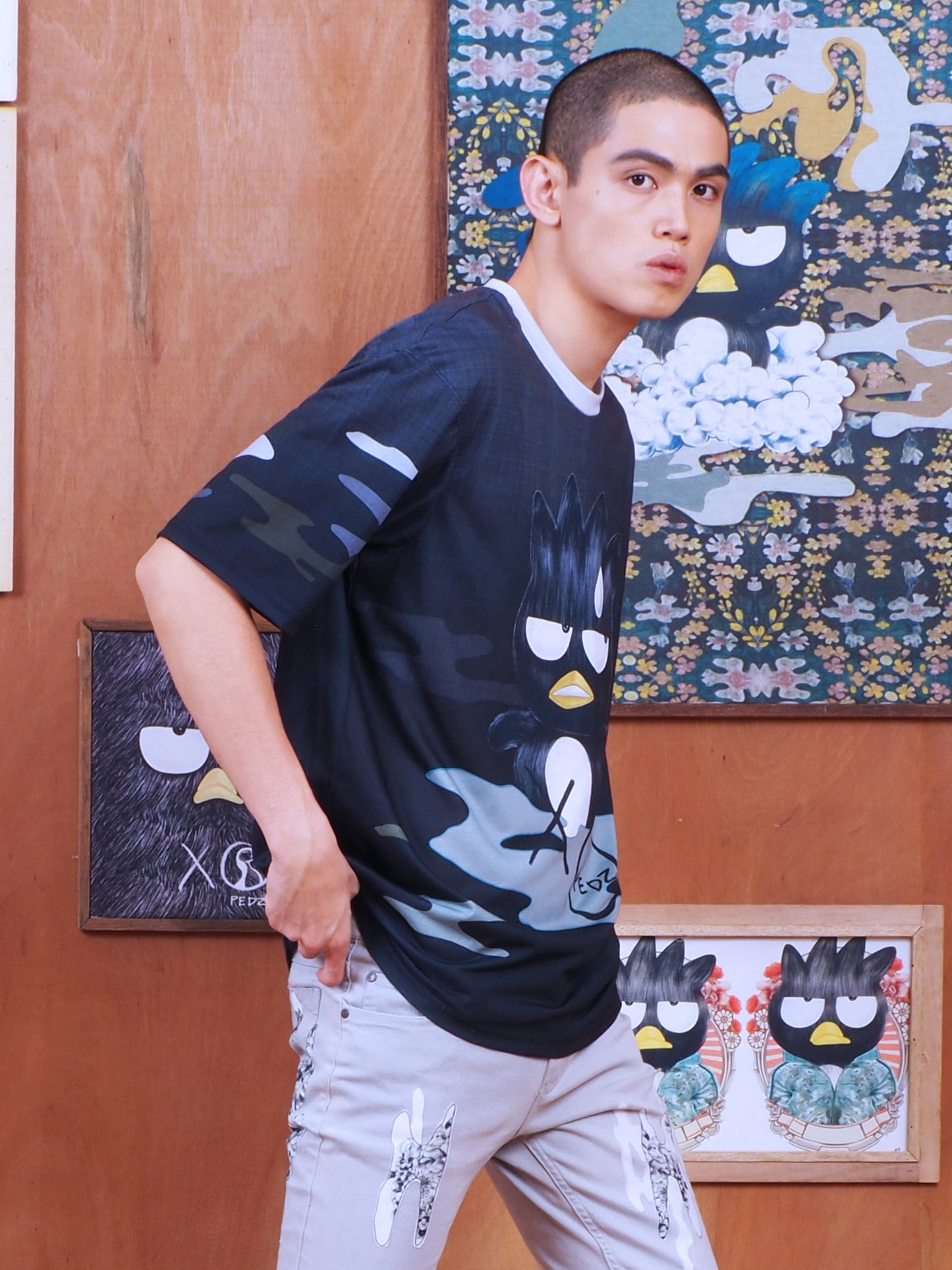 เสื้อยืด XO สีดำ