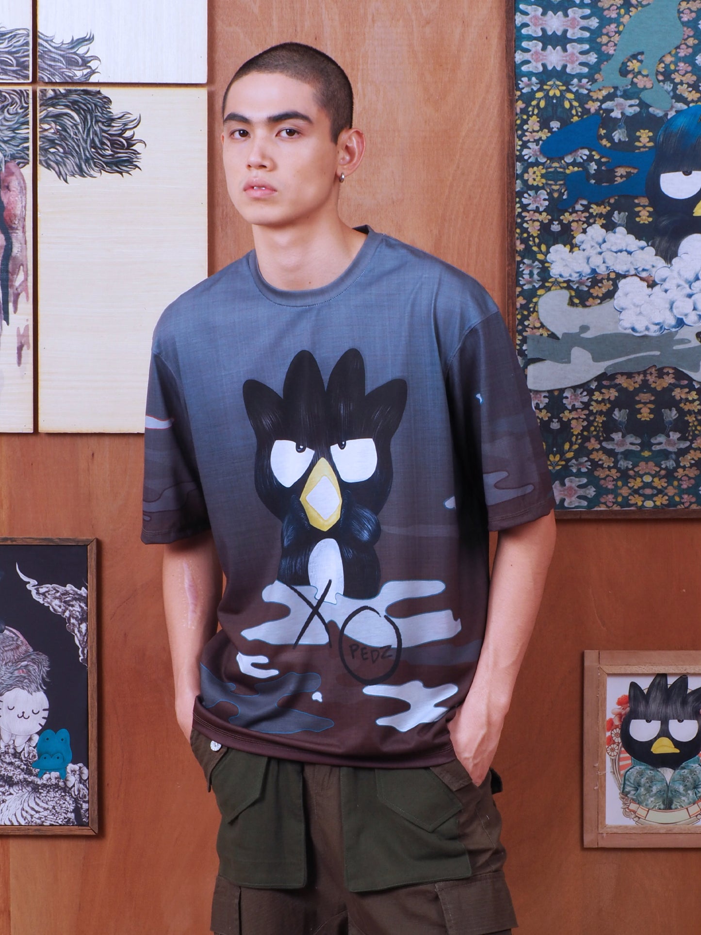 เสื้อยืด XO สีน้ำตาล