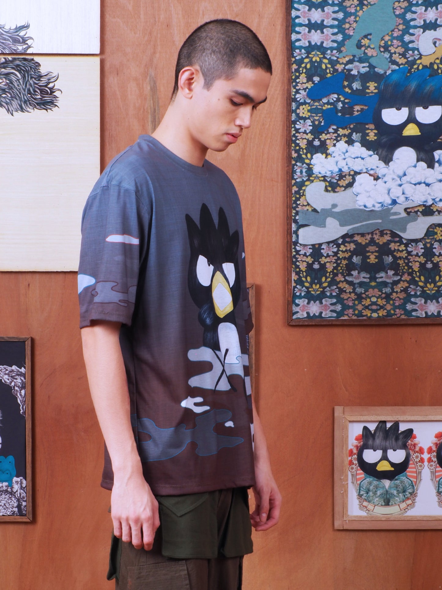 เสื้อยืด XO สีน้ำตาล