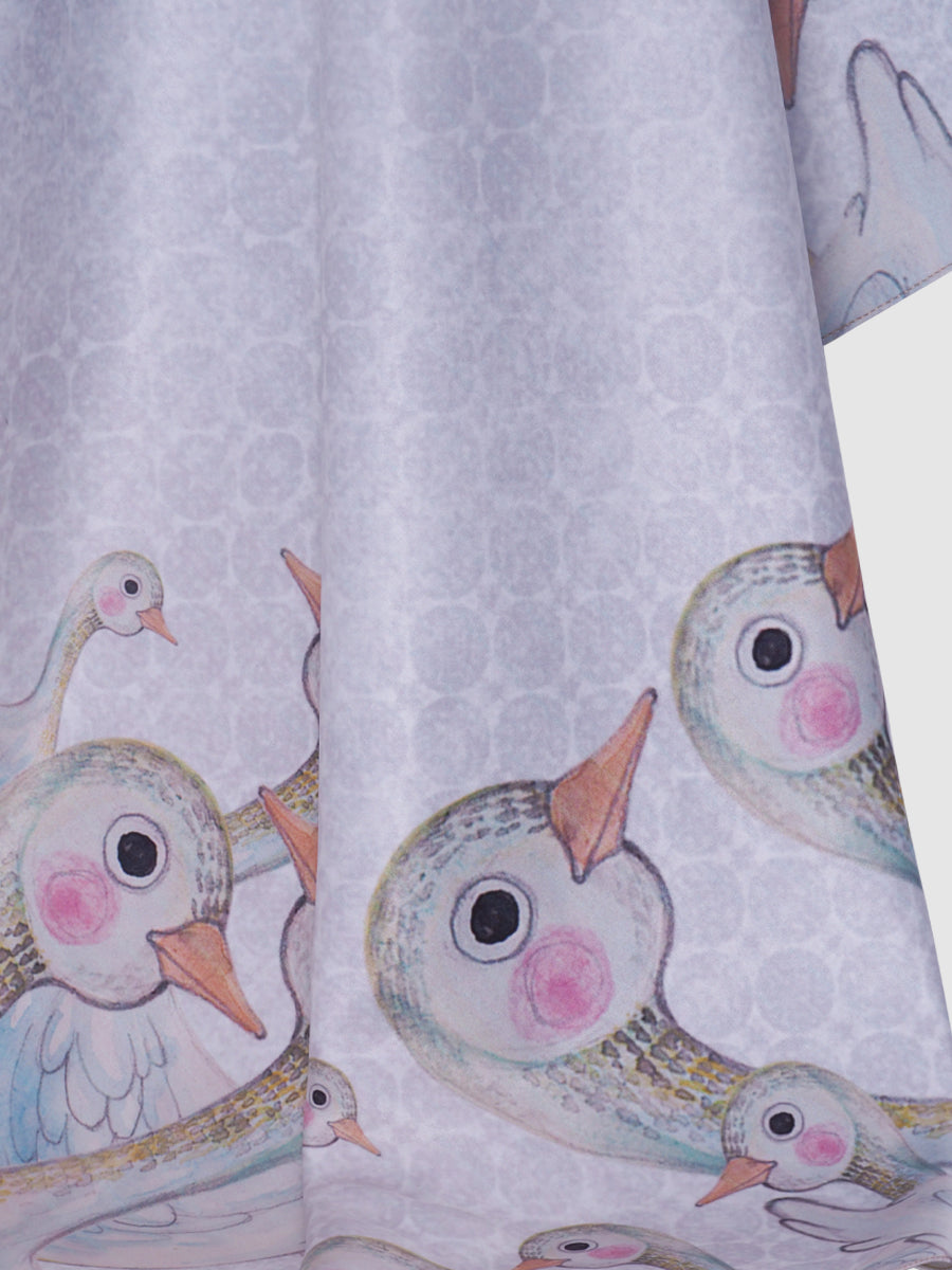 ผ้าพันคอ Mariez Duck สีขาว